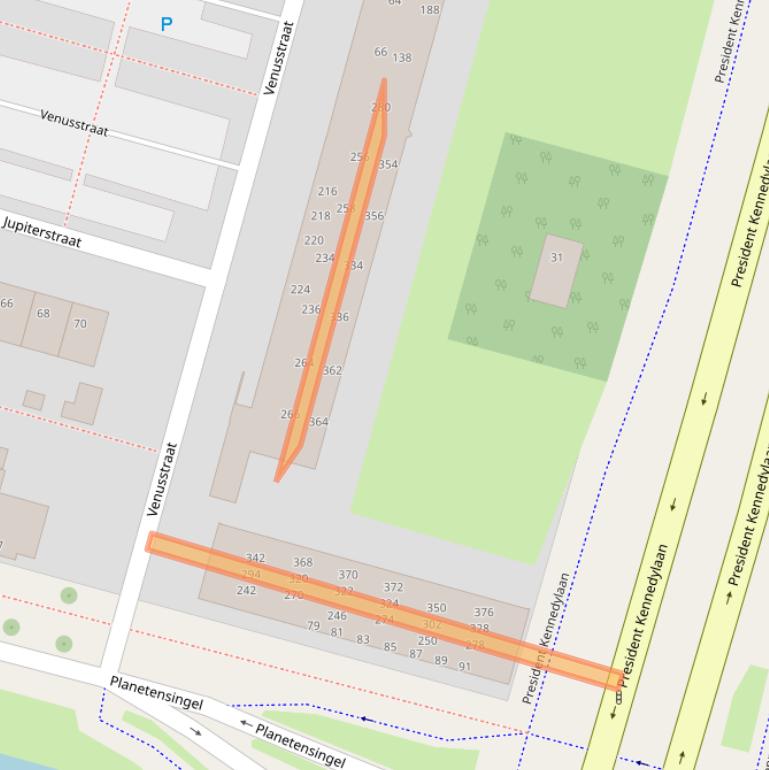 Kaart van postcodegebied 2402XX.