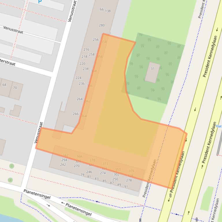 Kaart van postcodegebied 2402XZ.