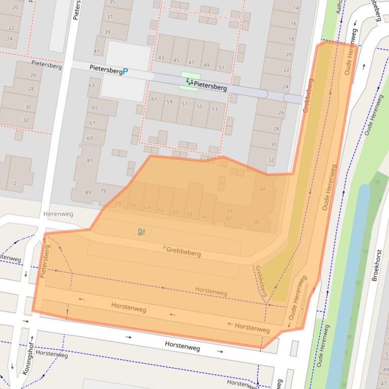 Kaart van postcodegebied 2402ZE.