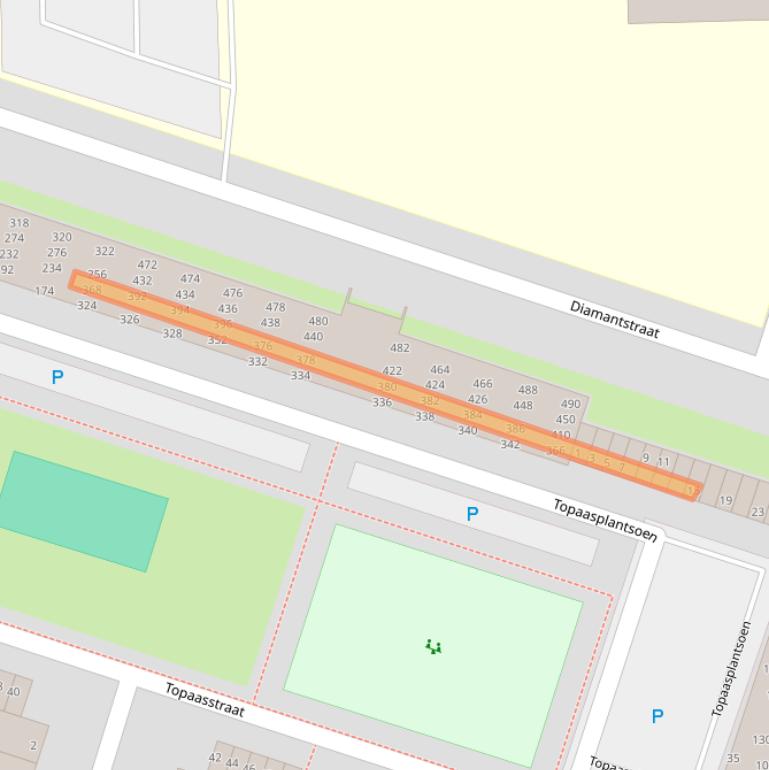 Kaart van postcodegebied 2403BD.