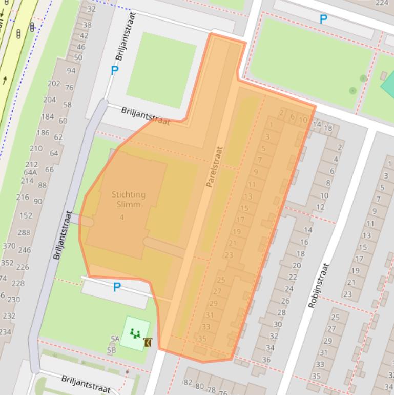 Kaart van postcodegebied 2403BN.