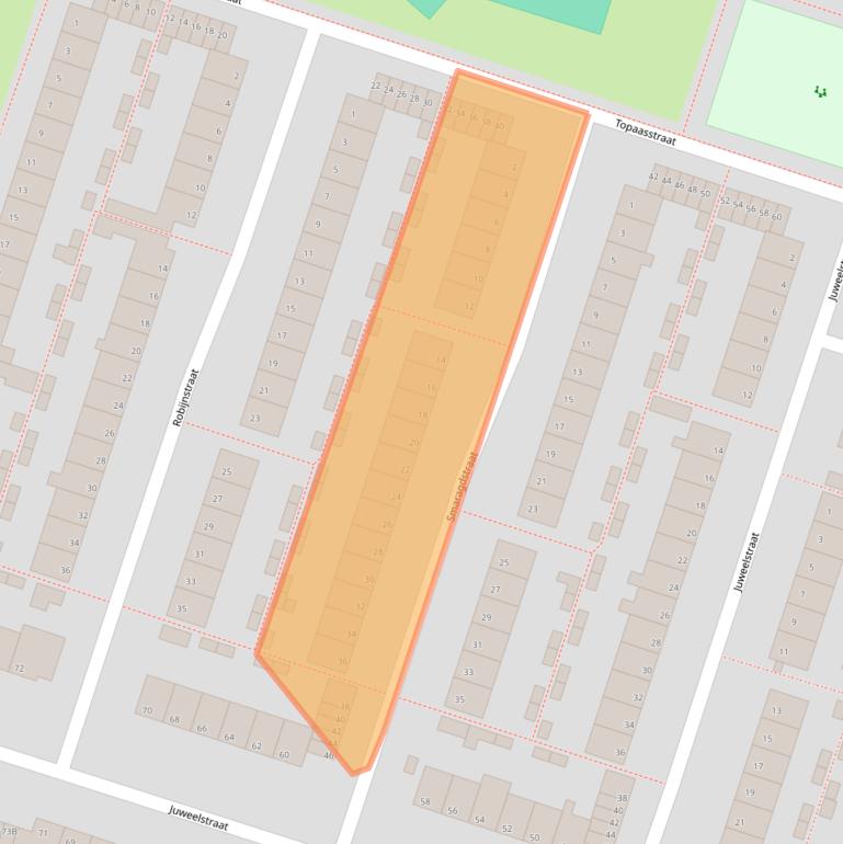Kaart van postcodegebied 2403BT.