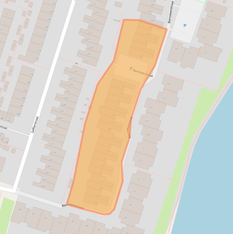 Kaart van postcodegebied 2403CA.