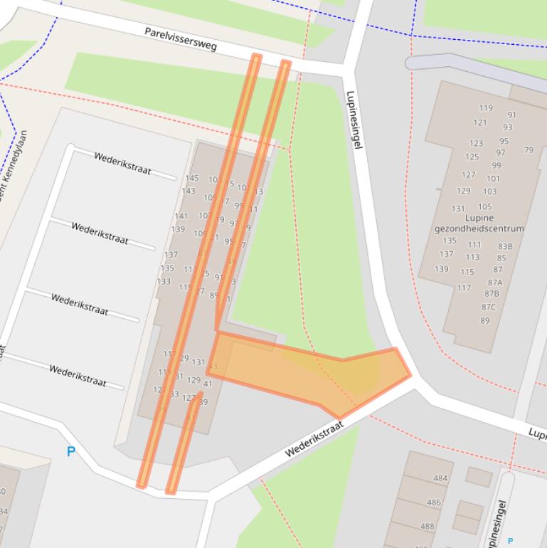 Kaart van postcodegebied 2403CC.