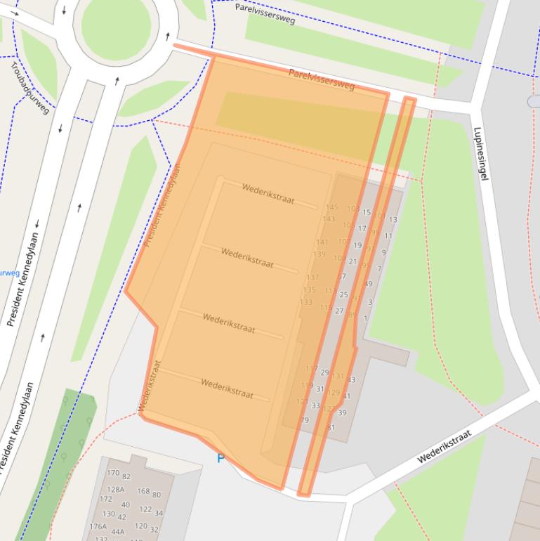 Kaart van postcodegebied 2403CD.