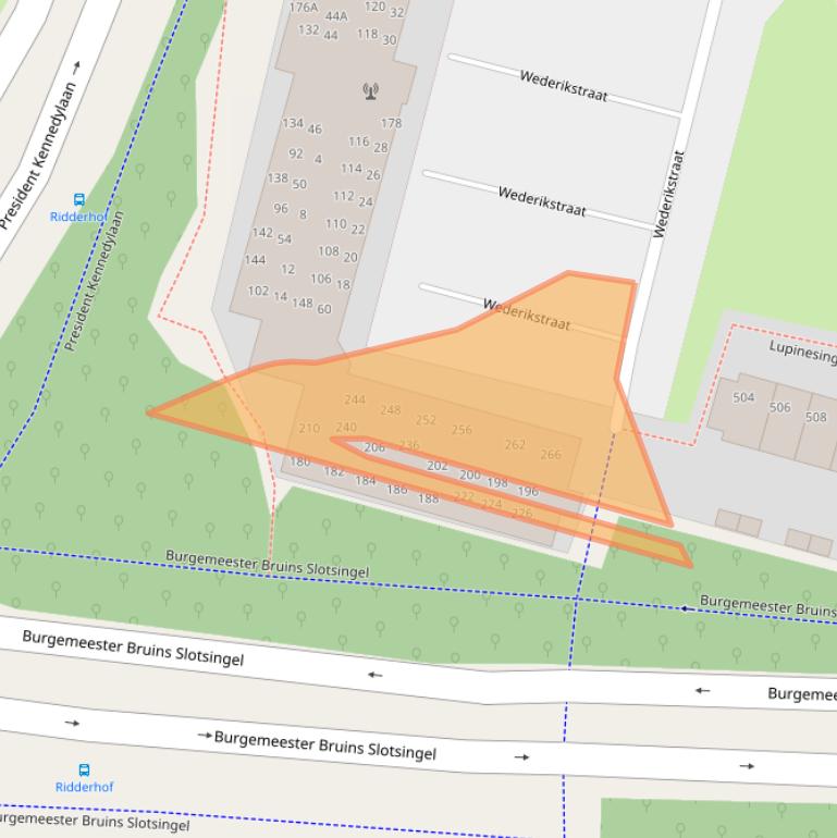 Kaart van postcodegebied 2403CL.