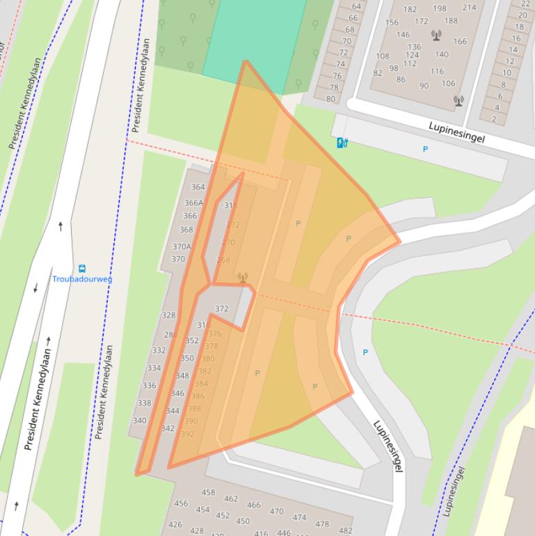 Kaart van postcodegebied 2403CT.