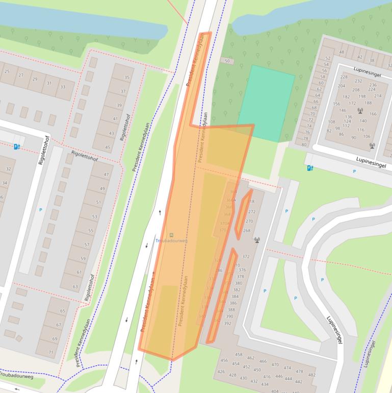 Kaart van postcodegebied 2403CW.