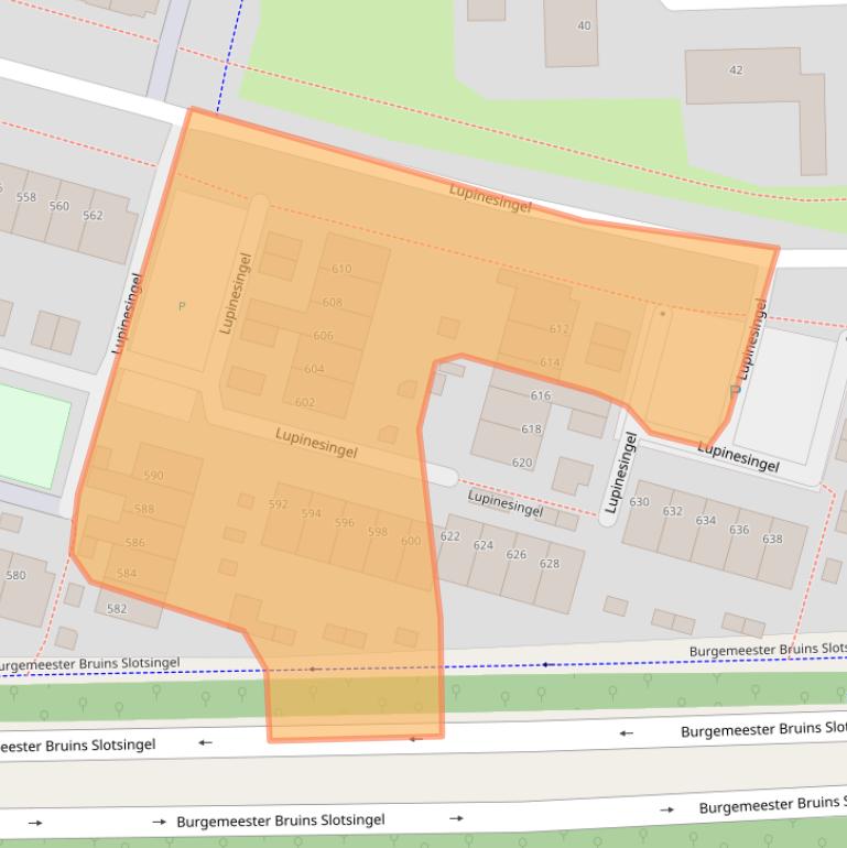 Kaart van postcodegebied 2403EC.