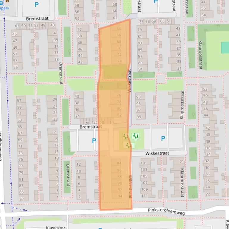 Kaart van postcodegebied 2403ET.