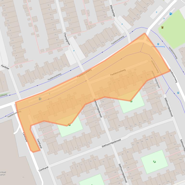Kaart van postcodegebied 2403HA.