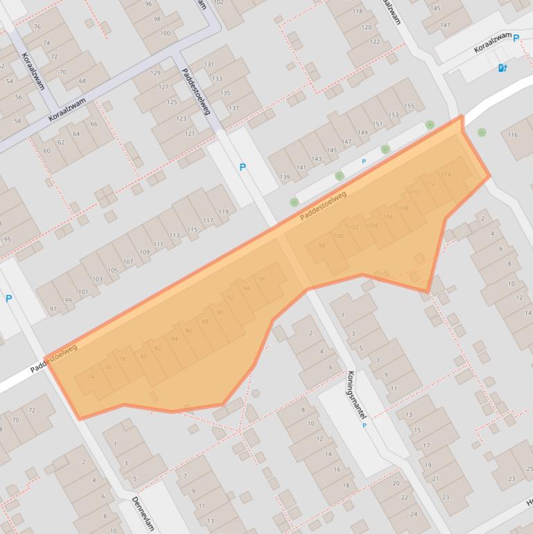 Kaart van postcodegebied 2403HC.