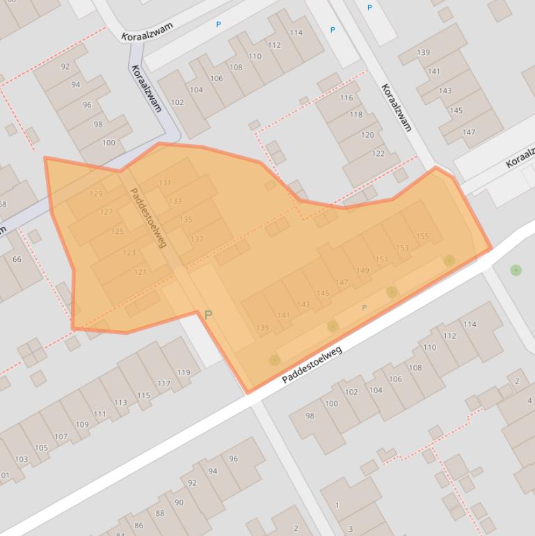 Kaart van postcodegebied 2403HJ.