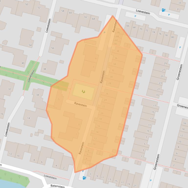 Kaart van postcodegebied 2403JK.