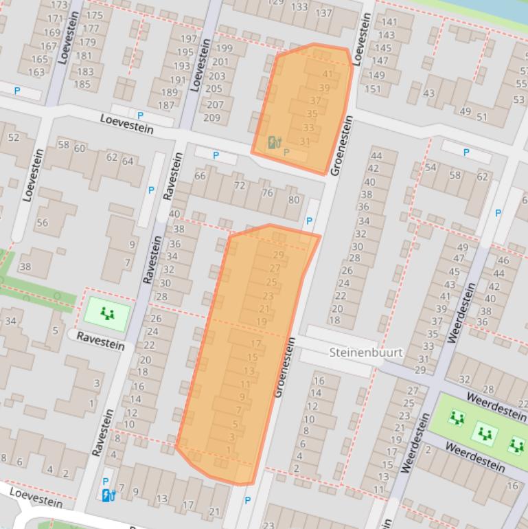 Kaart van postcodegebied 2403JL.