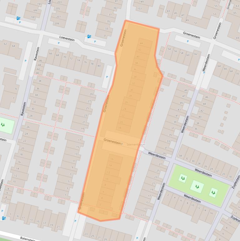 Kaart van postcodegebied 2403JP.