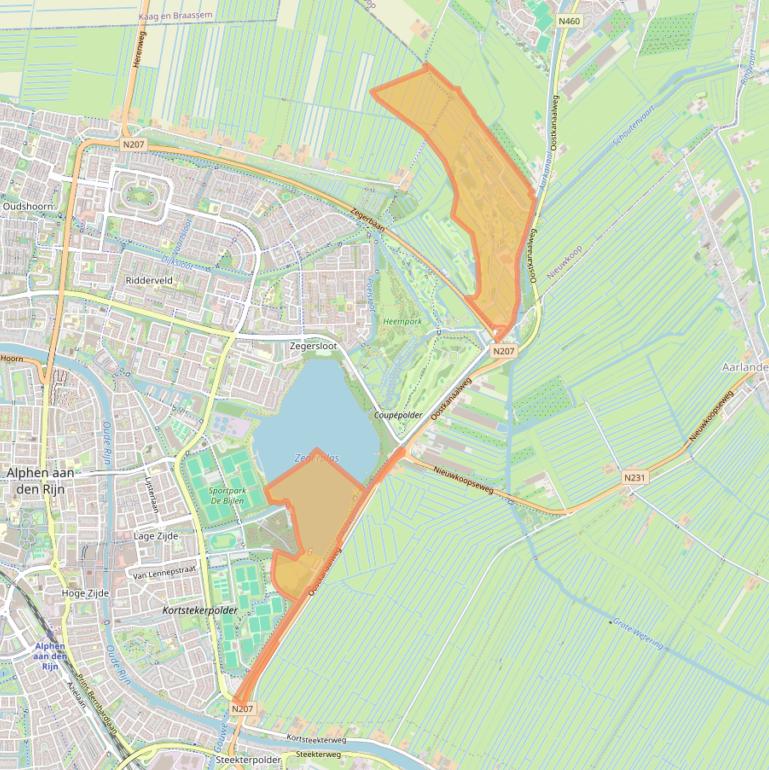 Kaart van postcodegebied 2403NA.