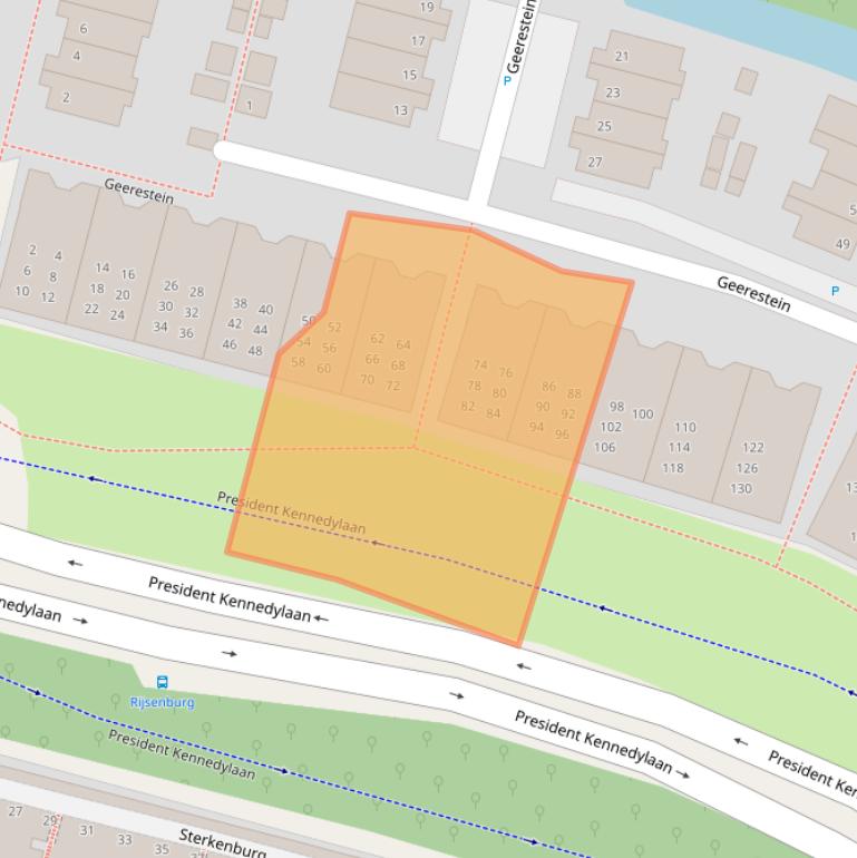 Kaart van postcodegebied 2403PD.