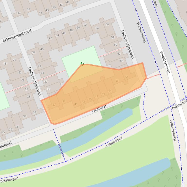 Kaart van postcodegebied 2403RB.