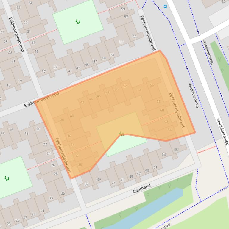 Kaart van postcodegebied 2403RG.