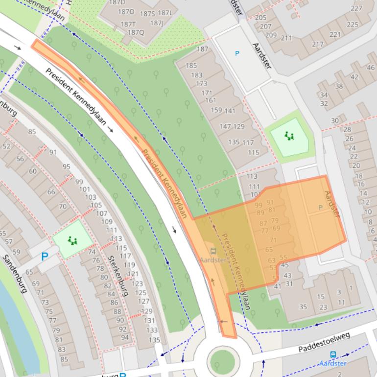 Kaart van postcodegebied 2403RL.