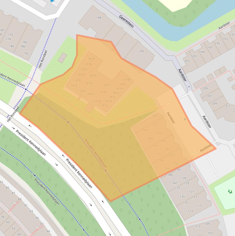 Kaart van postcodegebied 2403RN.
