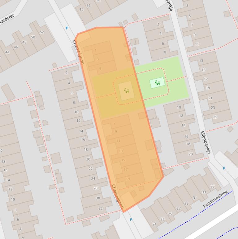 Kaart van postcodegebied 2403SB.