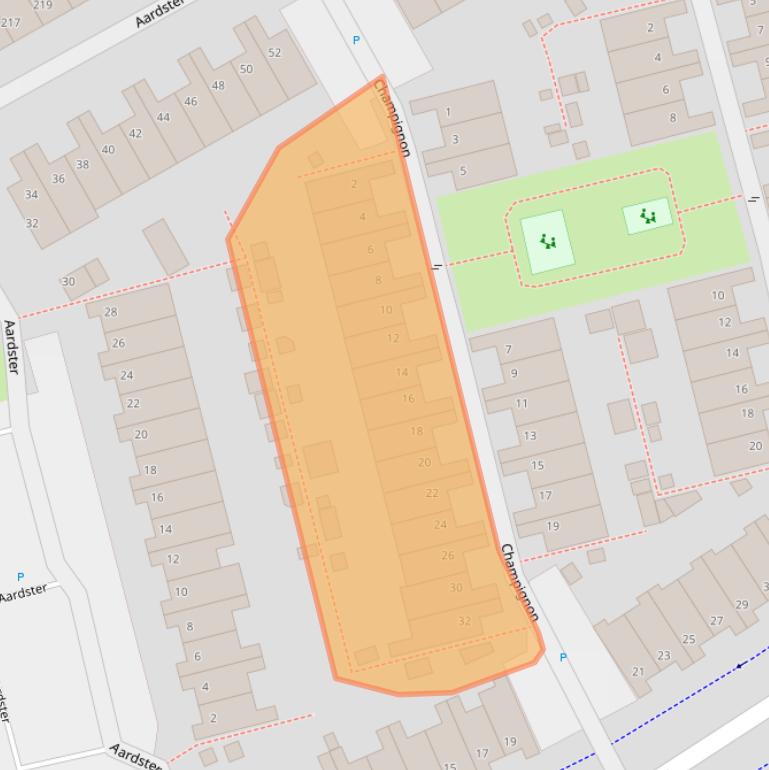 Kaart van postcodegebied 2403SC.