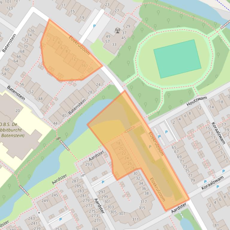 Kaart van postcodegebied 2403SG.