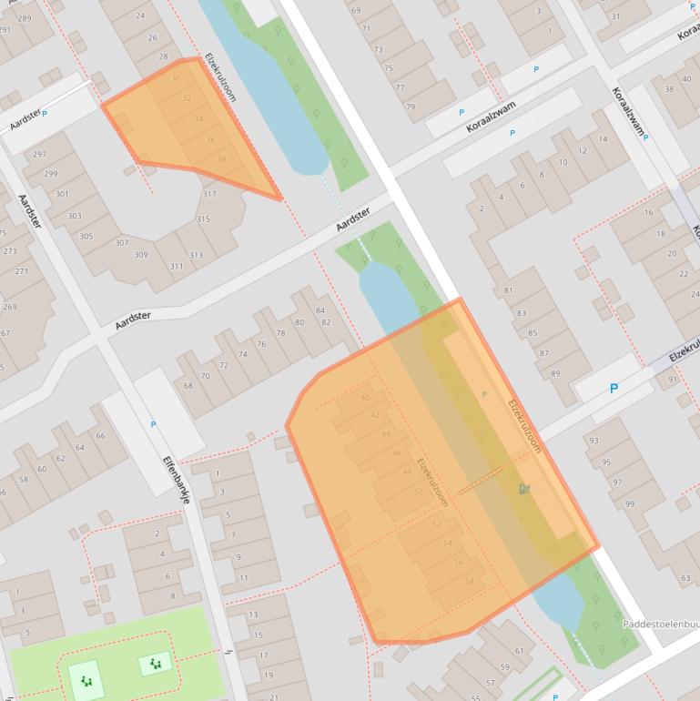 Kaart van postcodegebied 2403SH.