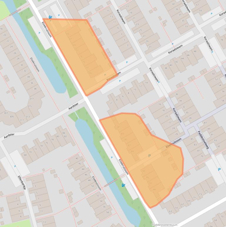 Kaart van postcodegebied 2403SK.