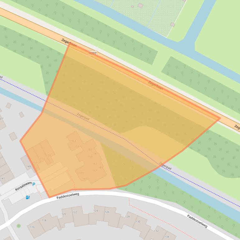 Kaart van postcodegebied 2403SV.