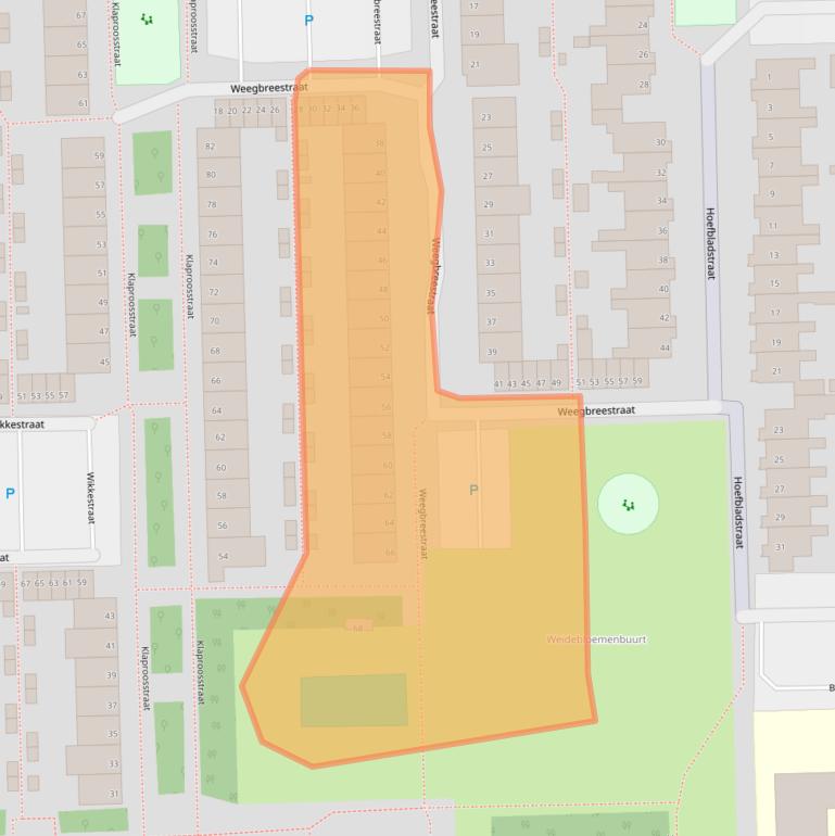 Kaart van postcodegebied 2403VS.
