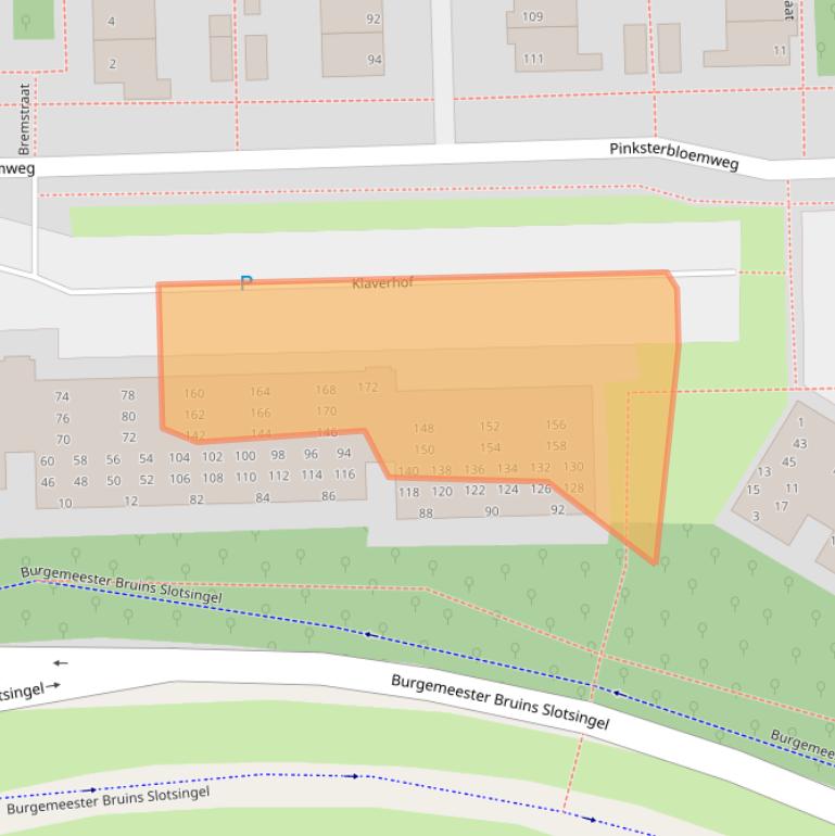 Kaart van postcodegebied 2403XJ.