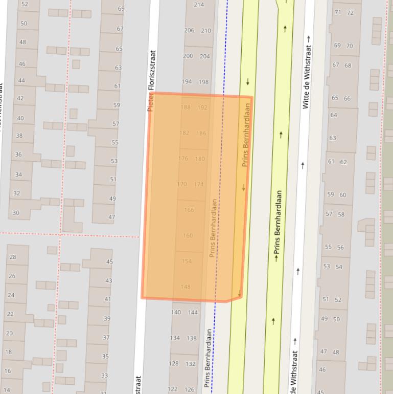 Kaart van postcodegebied 2404AG.