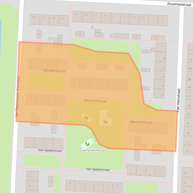 Kaart van postcodegebied 2404AP.