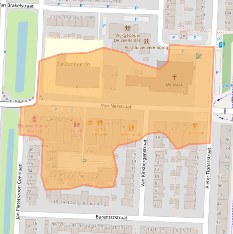 Kaart van postcodegebied 2404AV.