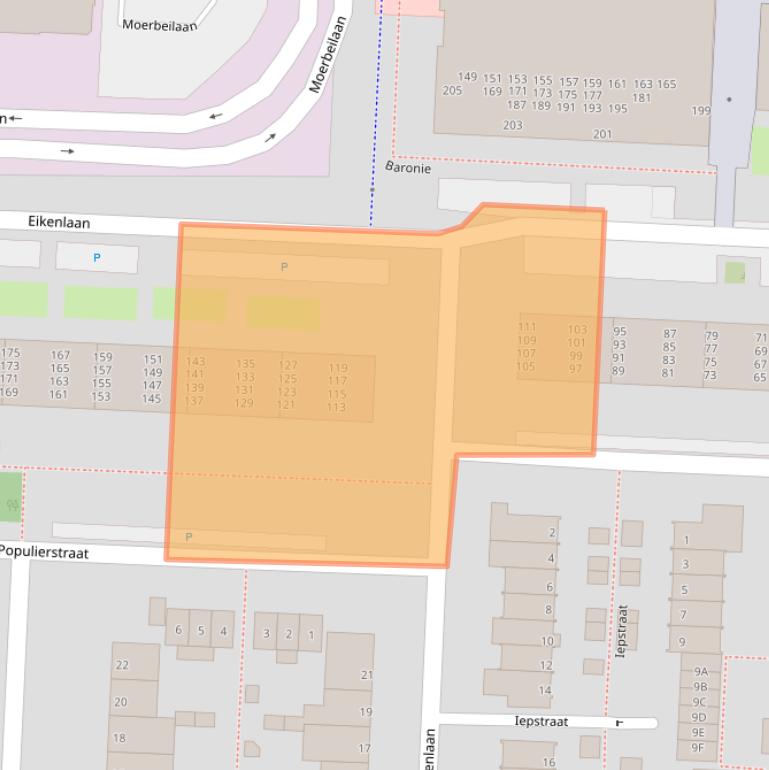 Kaart van postcodegebied 2404BM.