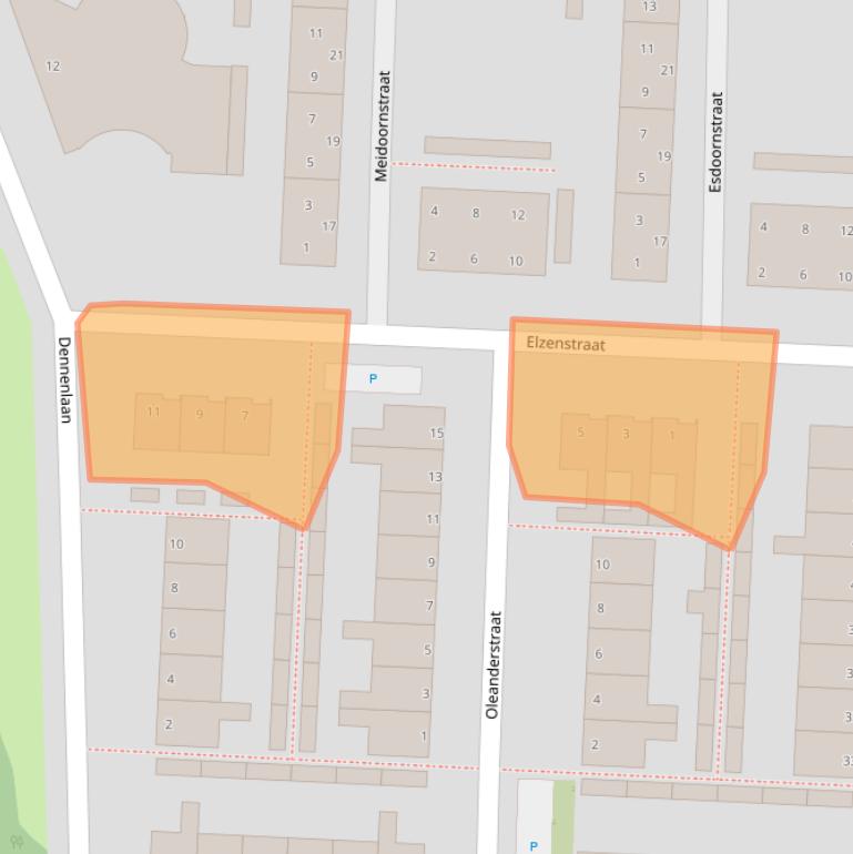 Kaart van postcodegebied 2404BS.