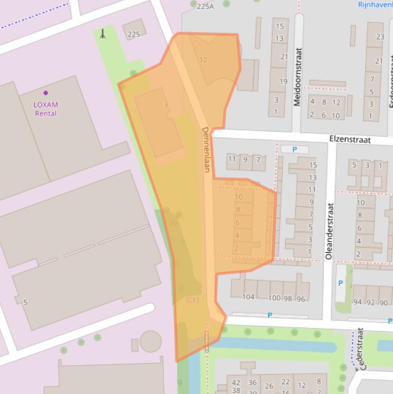 Kaart van postcodegebied 2404BX.