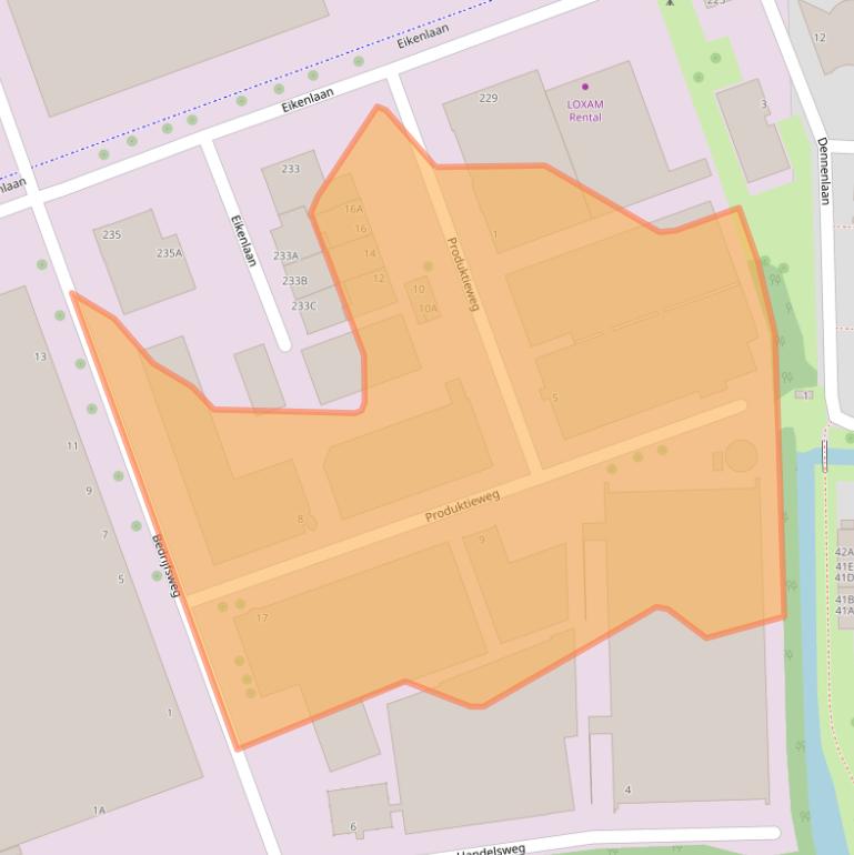 Kaart van postcodegebied 2404CC.