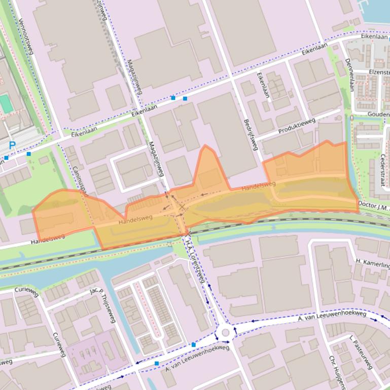 Kaart van postcodegebied 2404CD.
