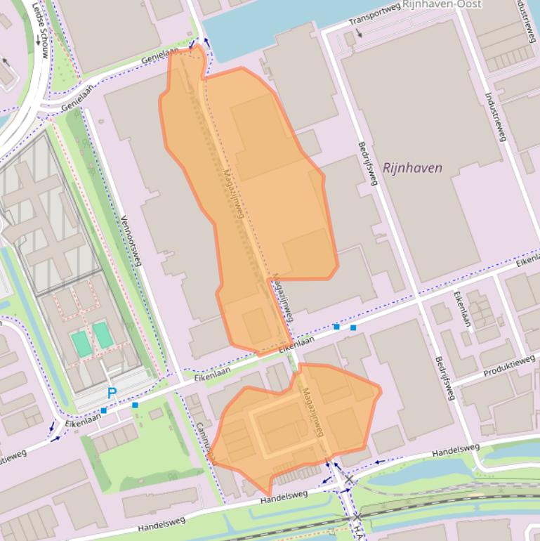 Kaart van postcodegebied 2404CE.