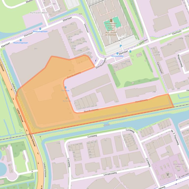 Kaart van postcodegebied 2404CK.