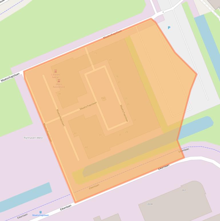 Kaart van postcodegebied 2404CL.