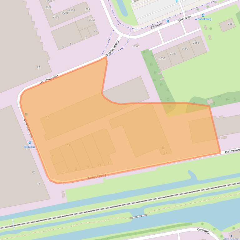 Kaart van postcodegebied 2404CM.