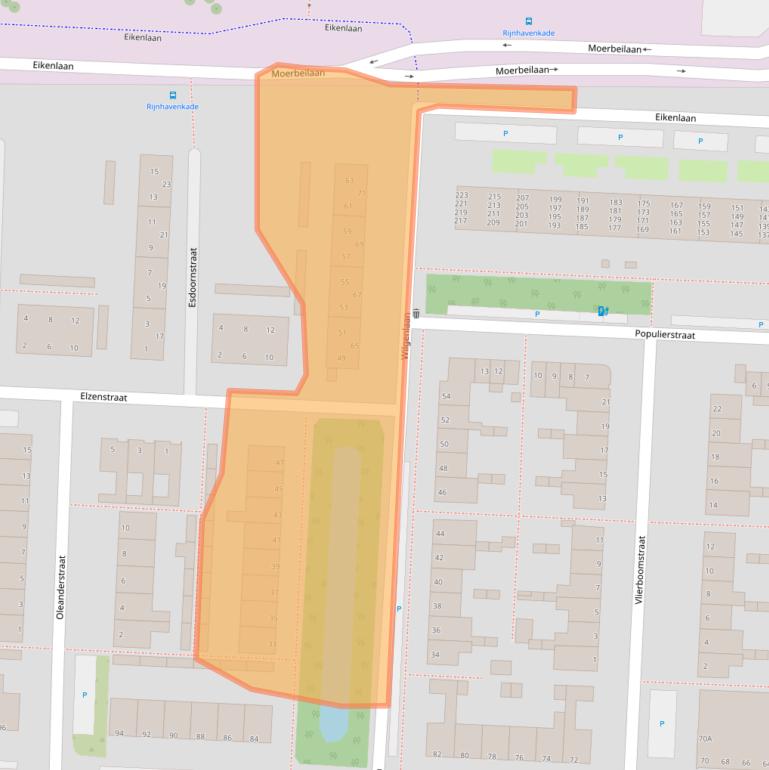 Kaart van postcodegebied 2404EB.