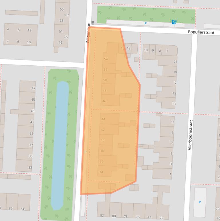 Kaart van postcodegebied 2404ED.