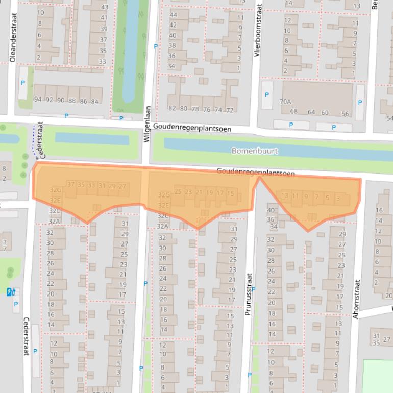 Kaart van postcodegebied 2404EH.