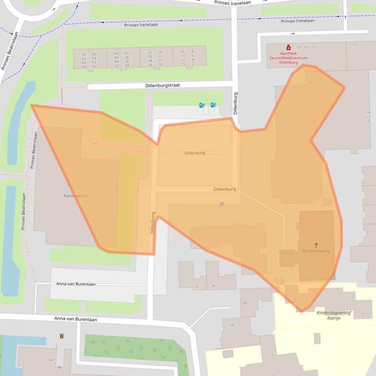 Kaart van postcodegebied 2404EV.